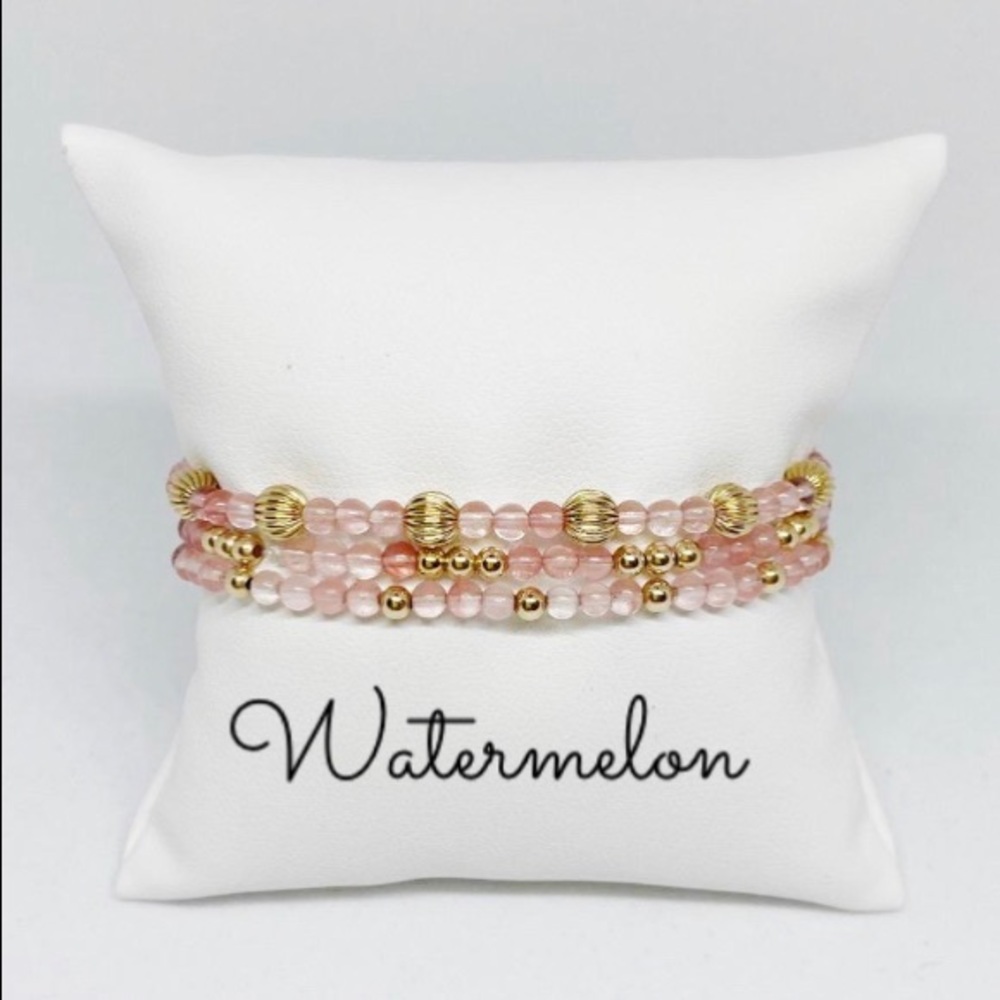 14k Gold Filled Bracelets  / gemstone ....